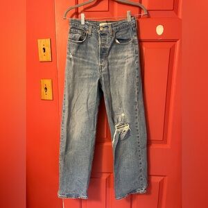 Levi's Blue Straight Leg Women's Jeans